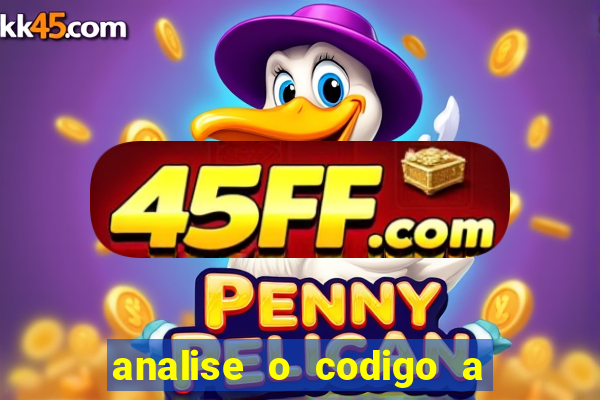 analise o codigo a seguir 1 import javax.swing.joptionpane